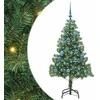 Kalėdų eglutė su 150 LED s stovu Žalia 150 cm PVC
