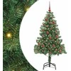 Kalėdų eglutė su 150 LED s stovu Žalia 150 cm PVC