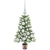 Kalėdų eglutė su 150 LED s stovu Žalia 65 cm PE