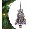 Kalėdų eglutė su 150 LED s stovu Žalia 65 cm PE