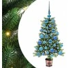 Kalėdų eglutė su 150 LED s stovu Žalia 90 cm PE