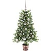 Kalėdų eglutė su 150 LED s stovu Žalia 90 cm PE