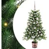 Kalėdų eglutė su 150 LED s stovu Žalia 90 cm PE