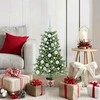Kalėdų eglutė su 150 LED s stovu Žalia 90 cm PE