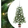 Kalėdų eglutė su 150 LED s stovu Žalia 90 cm PE