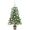 Kalėdų eglutė su 150 LED s stovu Žalia 90 cm PE