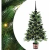 Kalėdų eglutė su 150 LED s stovu Žalia 90 cm PE
