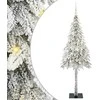 Kalėdų eglutė su 300 LED s stovu Balta 180 cm PE ir Plienas