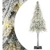Kalėdų eglutė su 300 LED s stovu Balta 210 cm PE ir Plienas