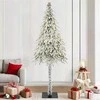 Kalėdų eglutė su 300 LED s stovu Balta 210 cm PE ir Plienas
