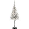Kalėdų eglutė su 300 LED s stovu Balta 210 cm PE ir Plienas