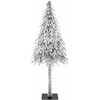 Kalėdų eglutė su 300 LED s stovu Balta 210 cm PE ir Plienas
