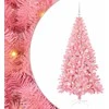 Kalėdų eglutė su 300 LED s stovu Rožinė 180 cm PVC