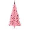 Kalėdų eglutė su 300 LED s stovu Rožinė 210 cm PVC
