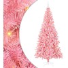 Kalėdų eglutė su LED lemputėmis Rožinė 240 cm PVC ir Plienas