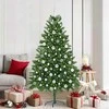 Kalėdų eglutė su 300 LED s stovu Žalia 180 cm PE