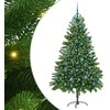 Kalėdų eglutė su 300 LED s stovu Žalia 180 cm PE