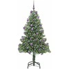 Kalėdų eglutė su 300 LED s stovu Žalia 180 cm PVC