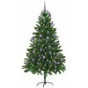 Kalėdų eglutė su 300 LED s stovu Žalia 180 cm PE