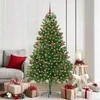 Kalėdų eglutė su 300 LED s stovu Žalia 180 cm PE