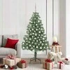 Kalėdų eglutė su 300 LED s stovu Žalia 180 cm PVC