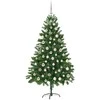 Kalėdų eglutė su 300 LED s stovu Žalia 180 cm PE
