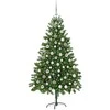 Kalėdų eglutė su 300 LED s stovu Žalia 180 cm PE
