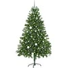 Kalėdų eglutė su 300 LED s stovu Žalia 180 cm PE