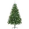 Kalėdų eglutė su 300 LED s stovu Žalia 180 cm PE