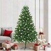 Kalėdų eglutė su 300 LED s stovu Žalia 210 cm PE