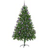 Kalėdų eglutė su 300 LED s stovu Žalia 210 cm PE
