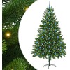 Kalėdų eglutė su 300 LED s stovu Žalia 210 cm PE