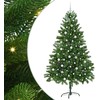 Kalėdų eglutė su 300 LED s stovu Žalia 210 cm PE