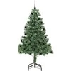 Kalėdų eglutė su 300 LED s stovu Žalia 210 cm PVC