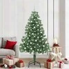 Kalėdų eglutė su 300 LED s stovu Žalia 210 cm PVC