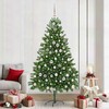 Kalėdų eglutė su 300 LED s stovu Žalia 210 cm PE