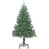 Kalėdų eglutė su 300 LED s stovu Žalia 210 cm PVC