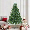 Kalėdų eglutė su 300 LED s stovu Žalia 210 cm PE