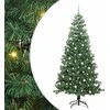 Kalėdų eglutė su 300 LED s stovu Žalia 240 cm PVC