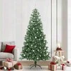 Kalėdų eglutė su 300 LED s stovu Žalia 240 cm PVC