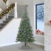 Kalėdų eglutė su 300 LED s stovu Žalia 240 cm PVC