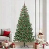 Kalėdų eglutė su 300 LED s stovu Žalia 240 cm PVC