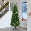 Kalėdų eglutė su 300 LED s stovu Žalia 240 cm PE