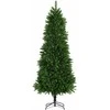 Kalėdų eglutė su 300 LED s stovu Žalia 240 cm PE