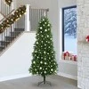 Kalėdų eglutė su 300 LED s stovu Žalia 240 cm PE