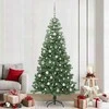 Kalėdų eglutė su 300 LED s stovu Žalia 240 cm PVC