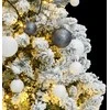 Kalėdų eglutė su šarnyrinėmis šakomis/LED/žaisliukais, 120cm