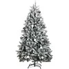 Kalėdų eglutė su šarnyrinėmis šakomis/LED/žaisliukais, 270cm