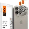 Kameros apsauga Apple iPhone 14 Pro / 14 Pro Max / 15 Pro / 15 Pro Max / 16 Pro / 16 Pro Max / 17 Pro / 17 Pro Max Spigen Optik.TR Camera Protector 2 vnt. Natural Titanium beige