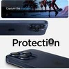 Spigen Optik.tR EZ Fit kameros apsauga skirta iPhone 14 Pro / Pro Max / 15 Pro / Pro Max – Titanium Mėlyna 2 vnt.